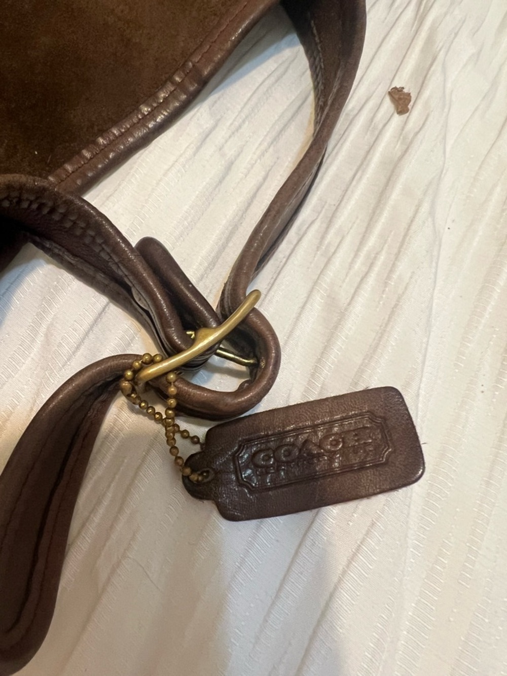 VTG COACH 9951 Patricia’s Legacy Crossbody Brown Mahogany Leather  Saddle Bag - Picture 3 of 5